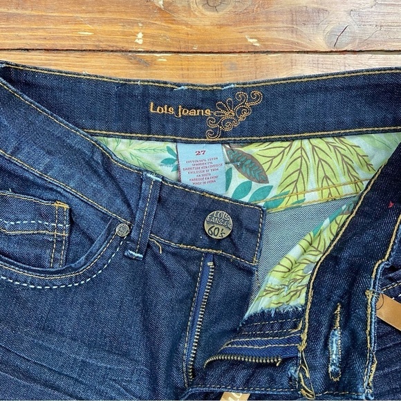 Loïs Julianne jeans boot cut straight dark blue 60’s style high rise waisted 27 - Picture 5 of 15